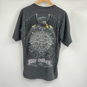 Vintage Intex Short Sleeve T-Shirt Aztec Eagle Our Culture Graphic Mens Large